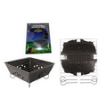 Portable Folding Steel Barbeque Grill w/ Removable Legs